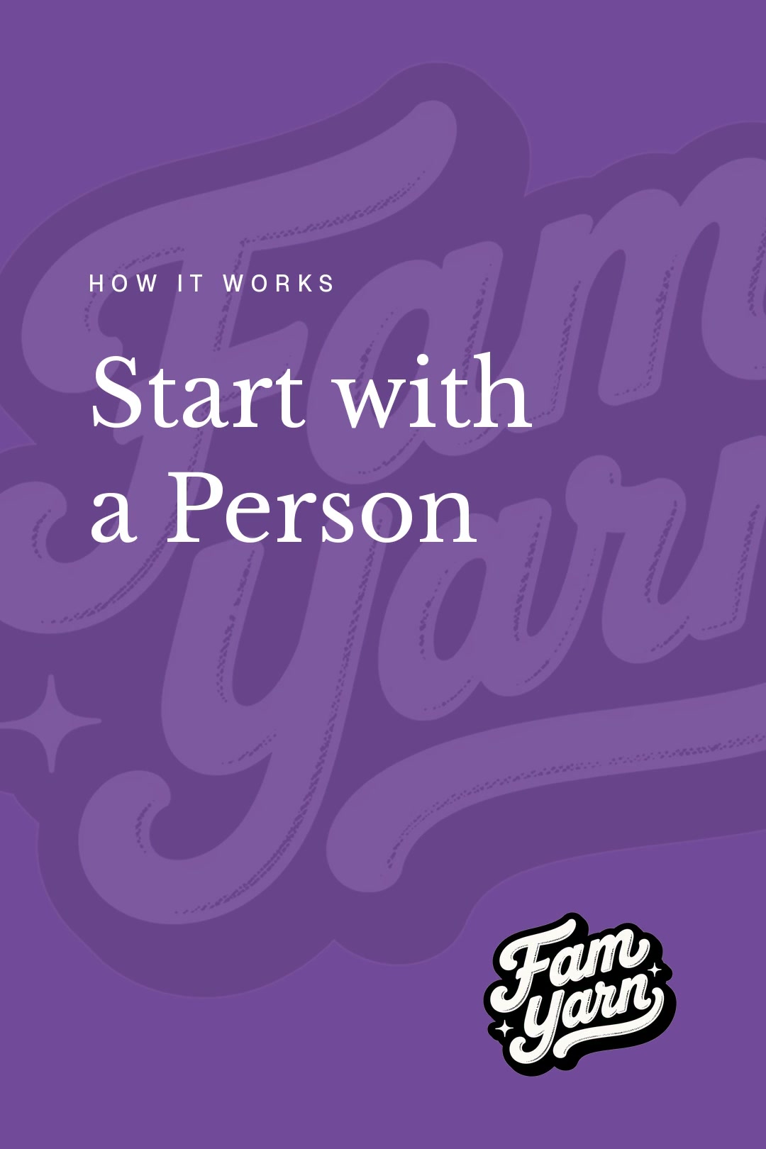 Start with a person video title card
